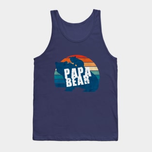 Papa bear Vintage Design Tank Top